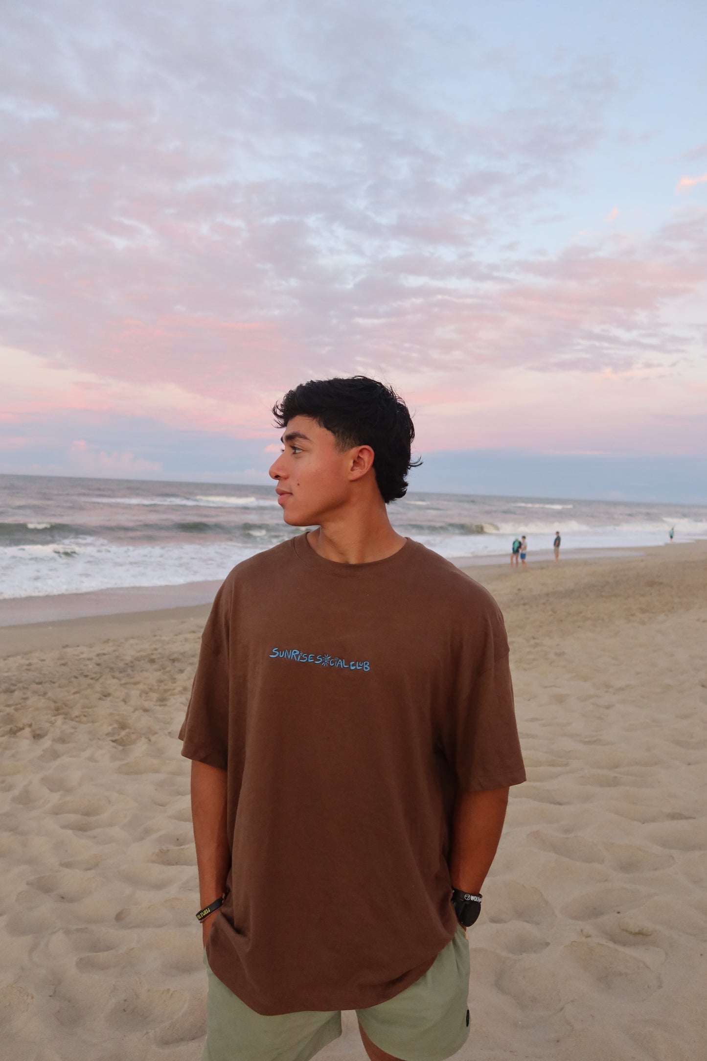 Brown + Blue Sunkissed Oversized Shirt