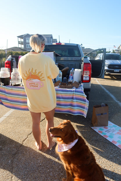 Butter Yellow Sippin' On Sunshine Crewneck
