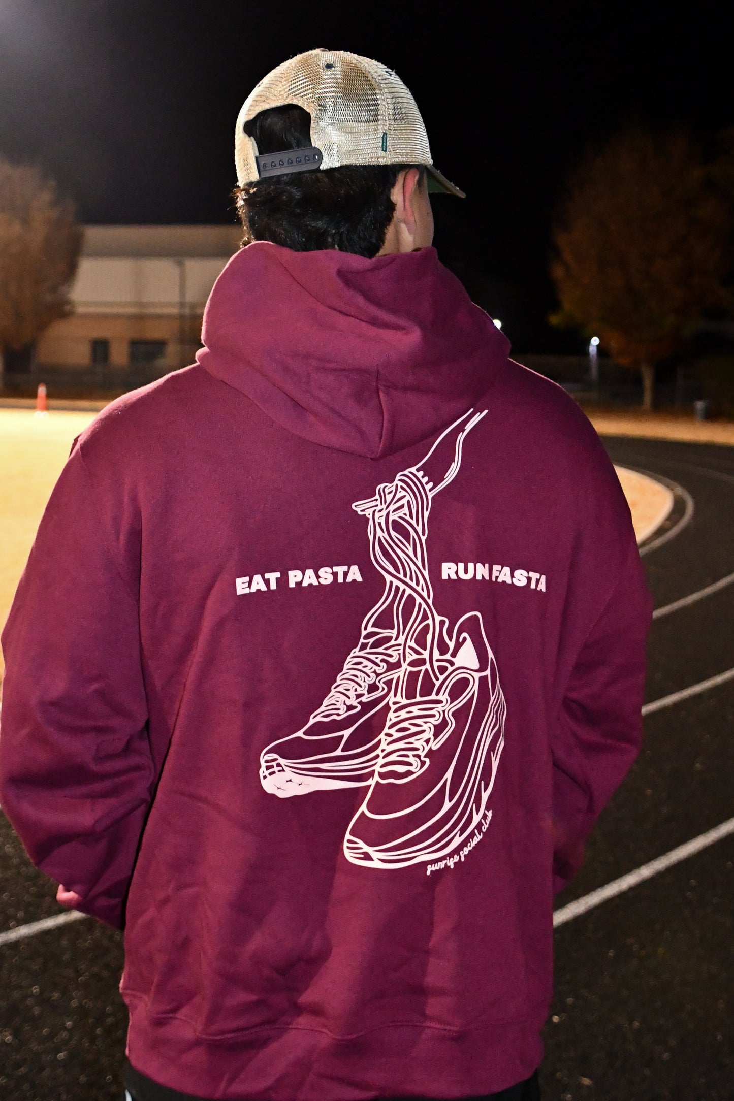 Maroon Pasta Hoodie
