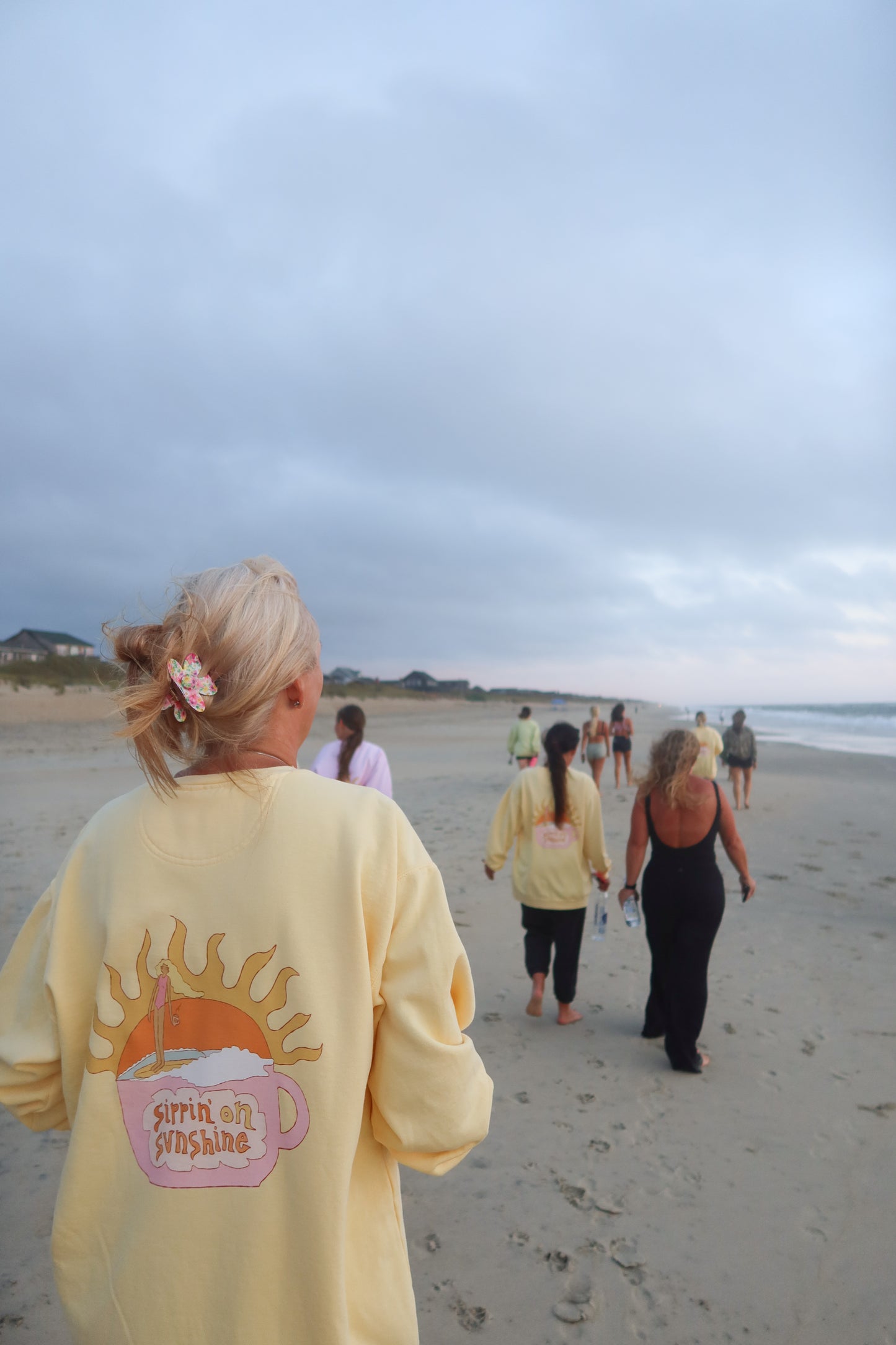Butter Yellow Sippin' On Sunshine Crewneck