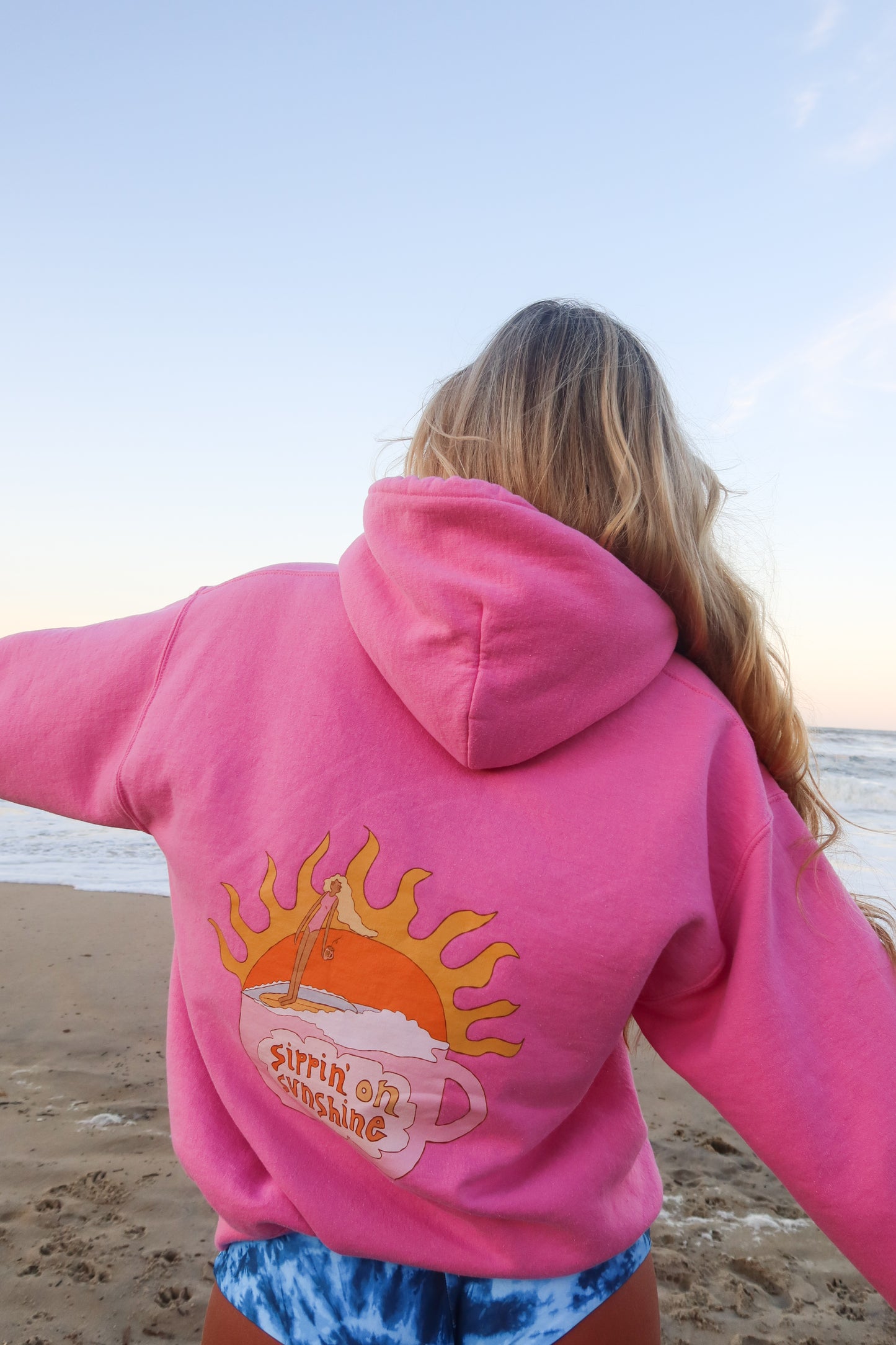 Azalea Pink Sippin' On Sunshine Hoodie