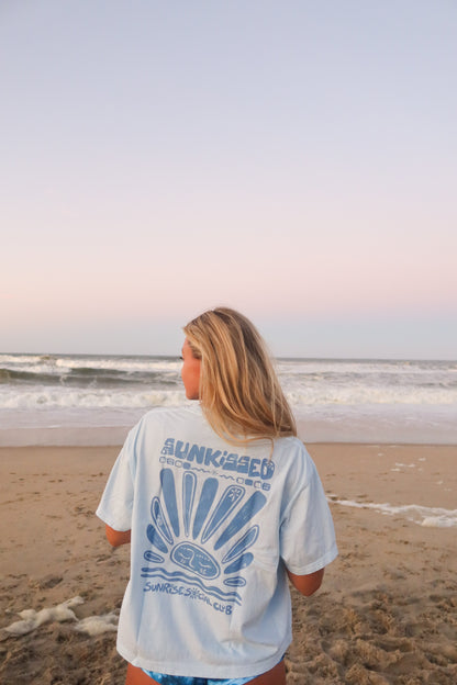 Light Blue Cropped Shirt