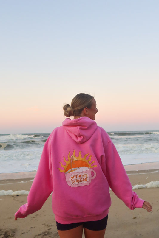 Azalea Pink Sippin' On Sunshine Hoodie